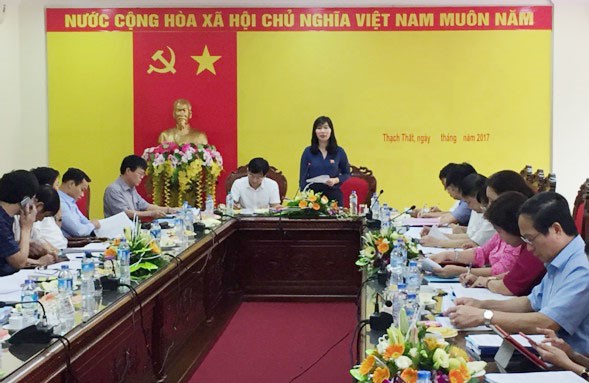 Rà soát, tập trung chỉ đạo, hoàn thành tốt các nhiệm vụ phát triển kinh tế - xã hội năm 2017 trên địa bàn huyện Thạch Thất